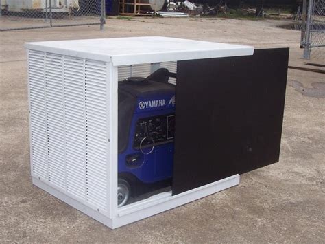 metal box for portable generator|portable generator enclosures while running.